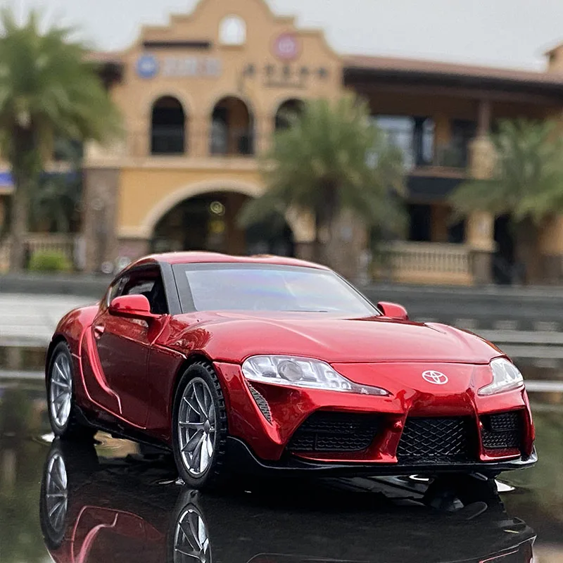 1:32 Yellow Toyota Supra Diecast Model Car 8 1:32 Yellow Toyota Supra Diecast Model Car - Image 8