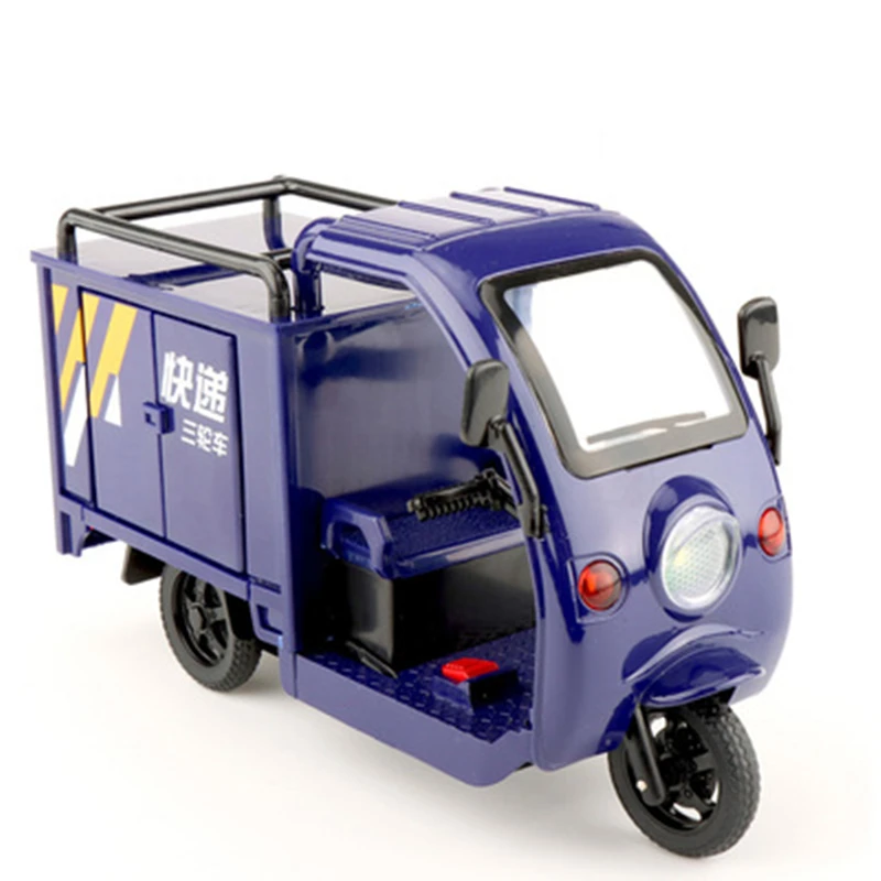 1/24 Diecast Green City Post Tricycle Model 8 1/24 Diecast Green City Post Tricycle Model - Image 8