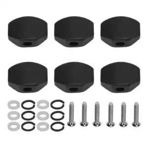 Ebony Guitar Tuning Peg Button Set of 6 20 S10b9846cd0194cd2bf159a239e659f25O