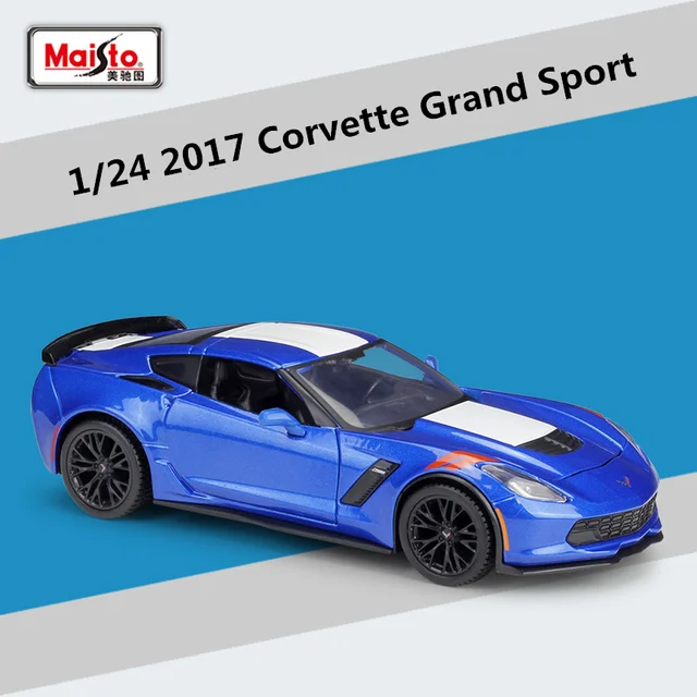 1:24 Maisto Chevrolet 2017 Corvette Model Car 7 1:24 Maisto Chevrolet 2017 Corvette Model Car - Image 7