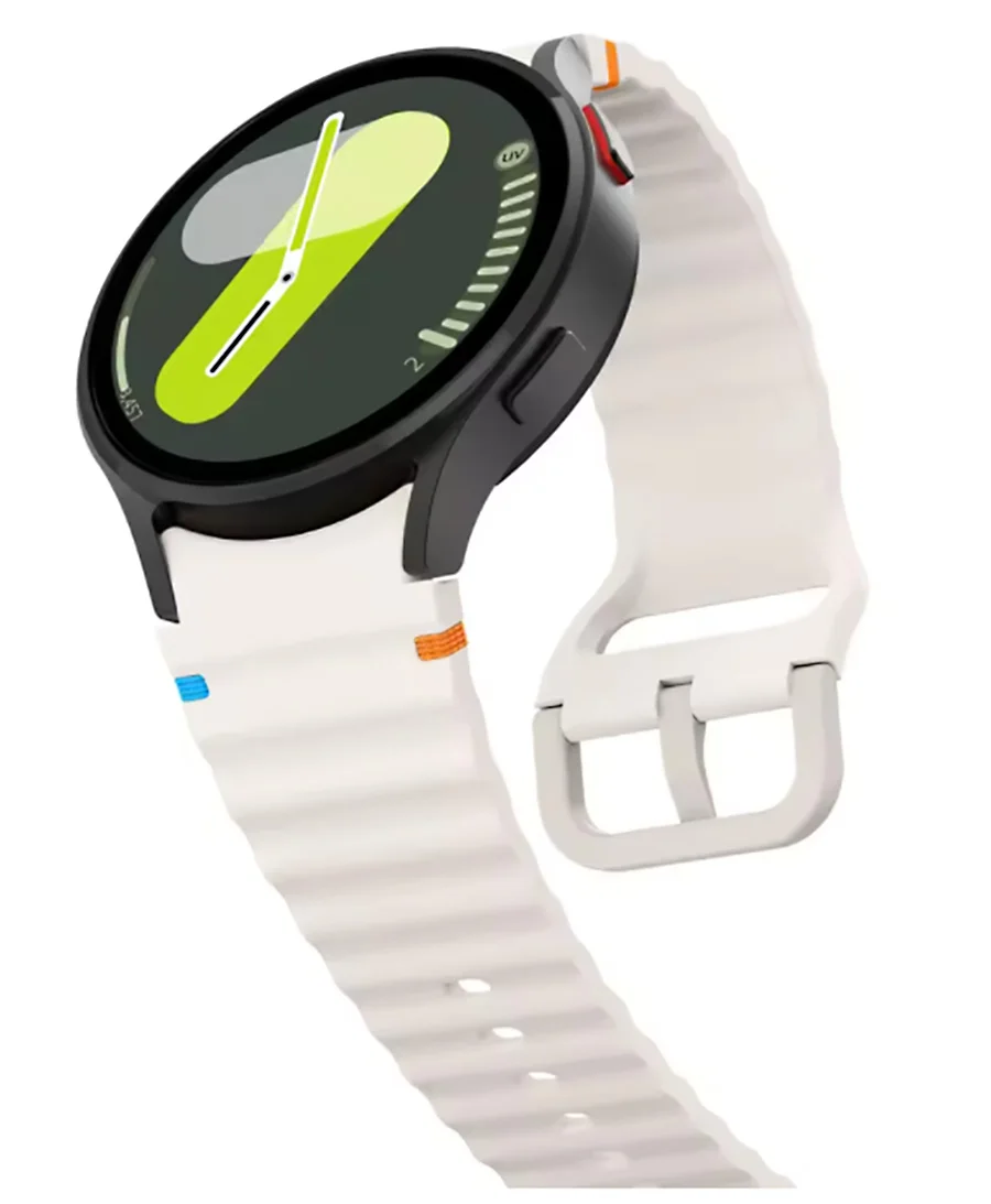 Light Blue Silicone Band for Galaxy Watch 4-7 5 Light Blue Silicone Band for Galaxy Watch 4-7 - Image 5