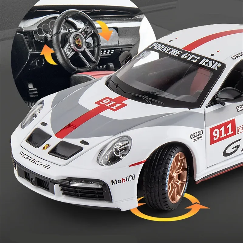 Porsche 911 GT3 RSR Diecast Model Car 1:32 6 Porsche 911 GT3 RSR Diecast Model Car 1:32 - Image 6
