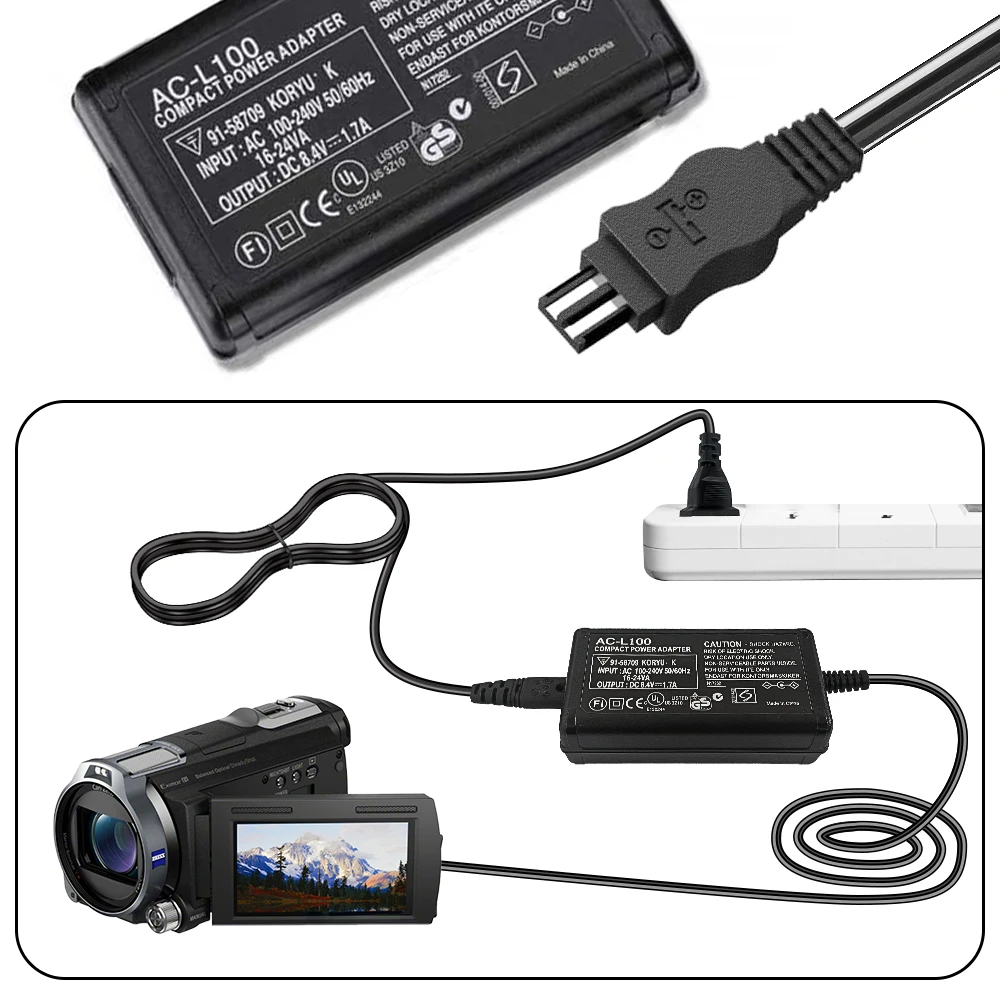 AC-L100C Power Adapter for Sony Cameras 6 AC-L100C Power Adapter for Sony Cameras - Image 6