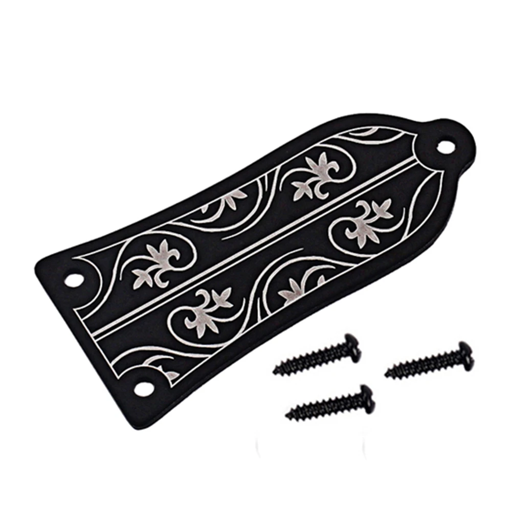 Black Bell-Shaped Guitar Truss Rod Cover 3 Black Bell-Shaped Guitar Truss Rod Cover - Image 3