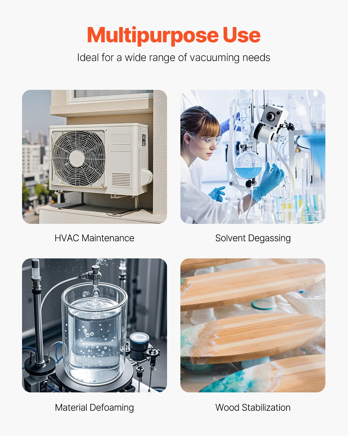 VEVOR Vacuum Pump with 0.35 qt Oil Bottle 6 VEVOR Vacuum Pump with 0.35 qt Oil Bottle - Image 6