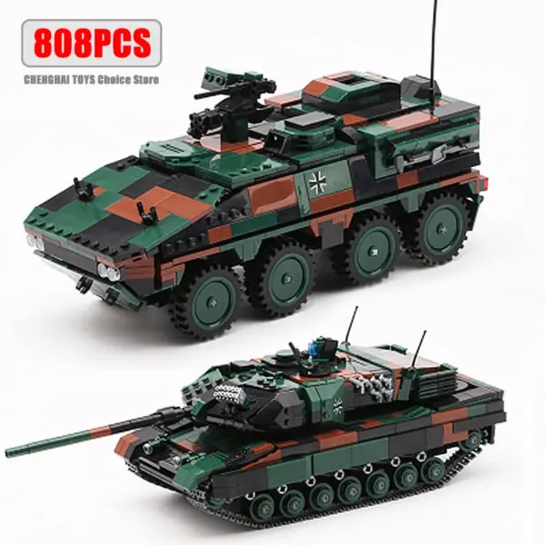 Military Armored Truck Building Block Set 411PCS - Image 4