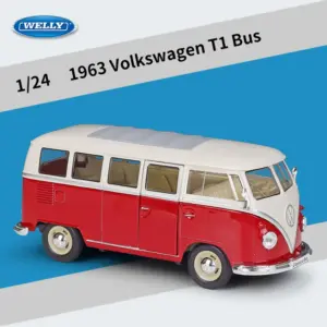WELLY 1:24 Diecast 1963 Volkswagen T1 Bus 21 S13065153936944788e45e56a0d845e65I