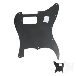 Electric Guitar Pickguard in Black or White 12 S134a338cb5d748fd8fe69c2baf6d4440k