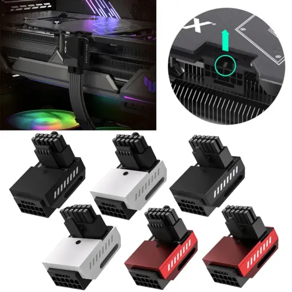 600W PCI-e 5.0 12+4pin Power Adapter for GPUs - Image 2