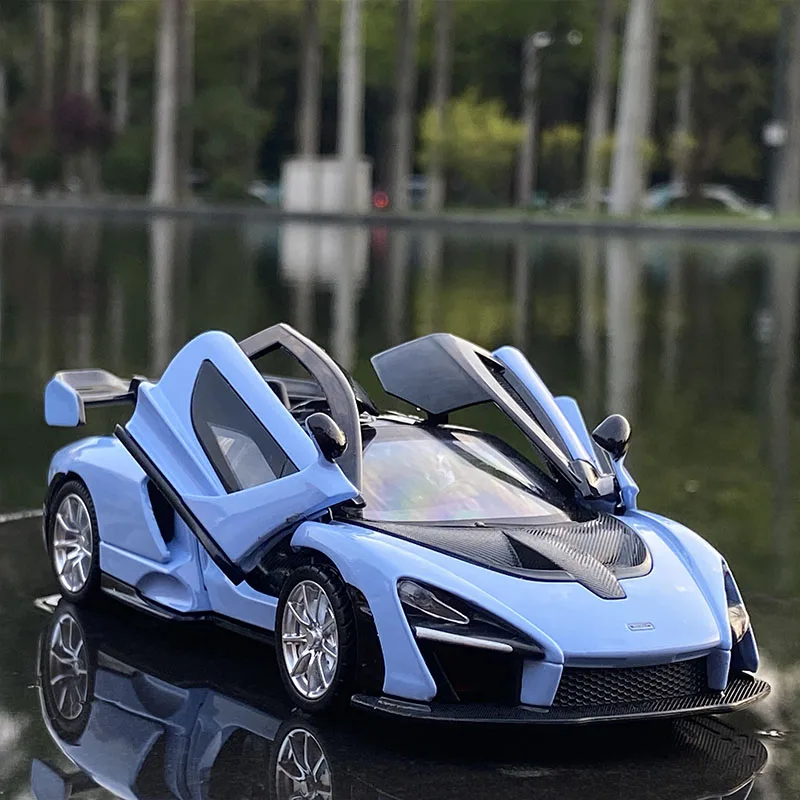 1:32 McLaren Senna Diecast Model Car Blue 8 1:32 McLaren Senna Diecast Model Car Blue - Image 8