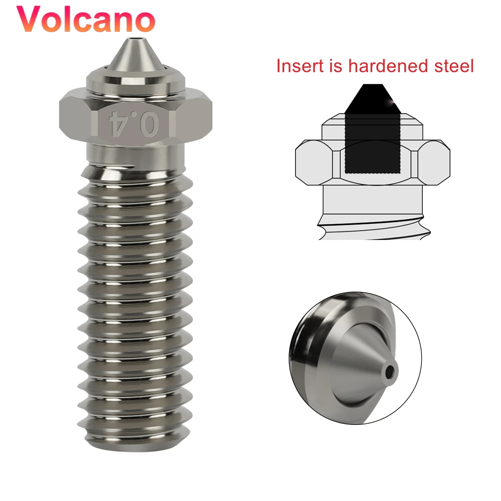 V6 Volcano Nozzle Copper Bimetal 0.4/0.6/0.8mm 7 V6 Volcano Nozzle Copper Bimetal 0.4/0.6/0.8mm - Image 7