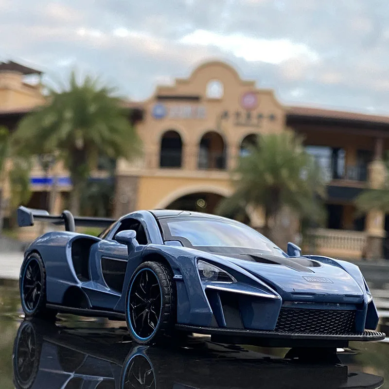 1:32 McLaren Senna Diecast Model Car Blue 11 1:32 McLaren Senna Diecast Model Car Blue - Image 11