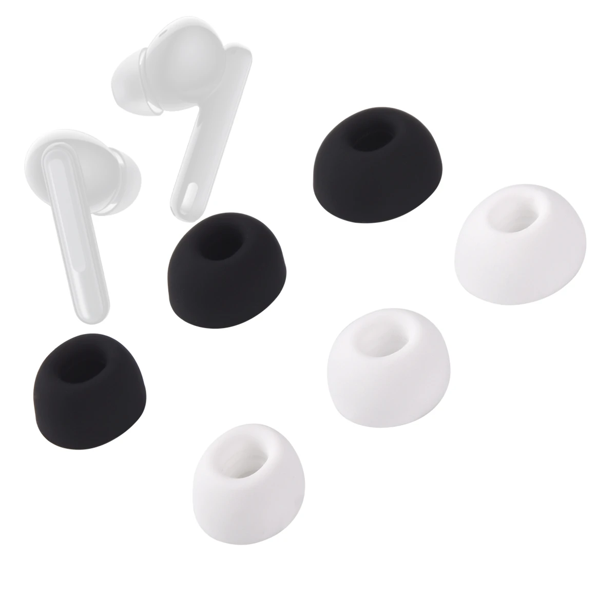 6 Pcs Silicone Ear Tips for OPPO Enco TWS 2 6 Pcs Silicone Ear Tips for OPPO Enco TWS - Image 2
