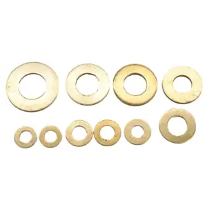 Brass Flat Washer Set M2 to M20, 0.4-3mm 17 S1556da8183bf4b9ea4b6ba5b385099cbg