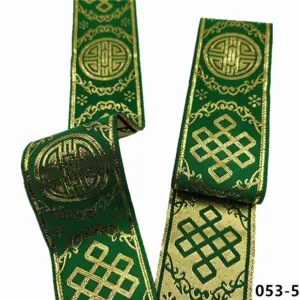 Vibrant 5cm Jacquard Ribbons - 7 Meters 103 S158b8870108e4630945c89909ea1b5c4W