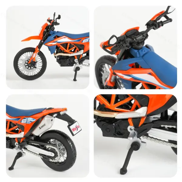 Maisto 1:12 KTM 690 SMC R 2023 Motorcycle Model - Image 6