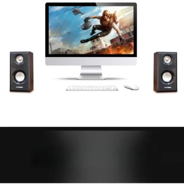 Wooden Speakers with USB and 3.5mm Input - Image 3