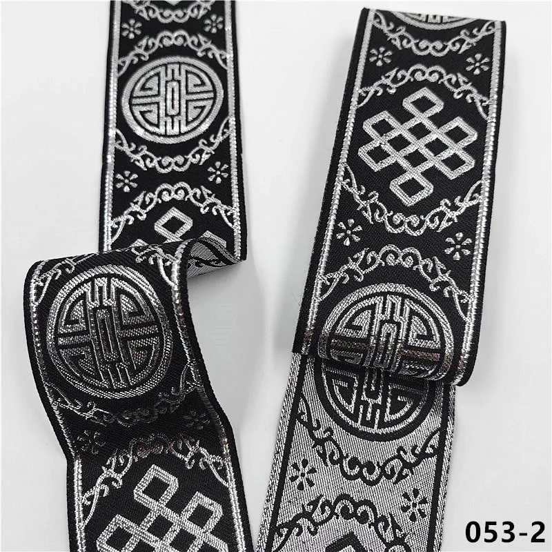 Vibrant 5cm Jacquard Ribbons - 7 Meters 57 Vibrant 5cm Jacquard Ribbons - 7 Meters - Image 57