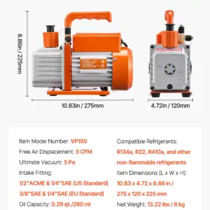 VEVOR Vacuum Pump with 0.35 qt Oil Bottle 17 S172ca7e6c1b944e99ad02fe3866015417