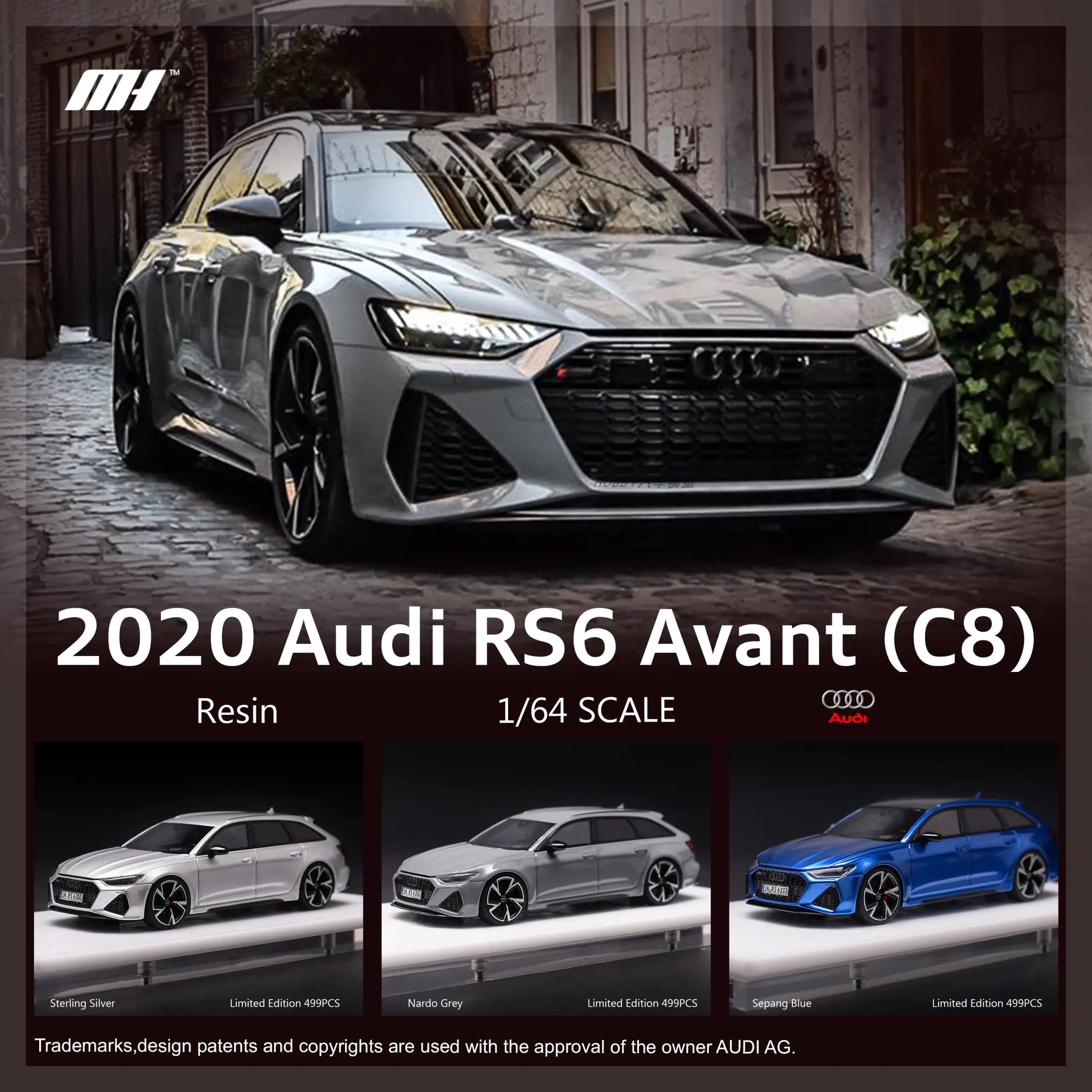 Audi RS6 C8 1:64 Scale Diecast Model 7 Audi RS6 C8 1:64 Scale Diecast Model - Image 7