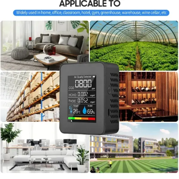 5-in-1 CO2 Meter and Air Quality Monitor - Image 6