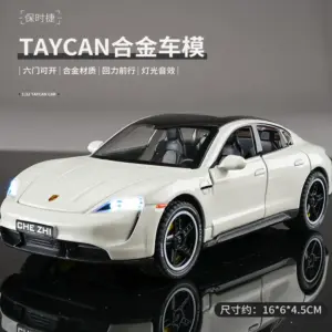 1:32 Scale Porsche Taycan Diecast Model Car 15 S1876d9fed1c74040ac8d5b580b22e915q