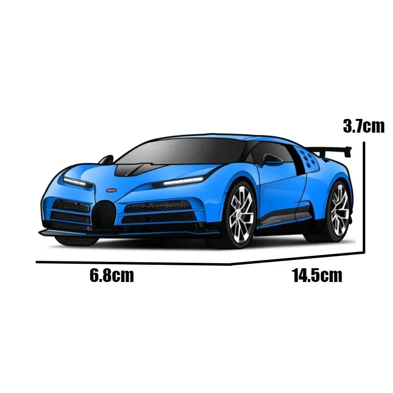 1:32 Bugatti EB110 Centodieci Model - White & Blue 5 1:32 Bugatti EB110 Centodieci Model - White & Blue - Image 5