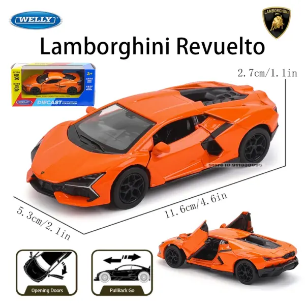 WELLY 5-Inch Die-Cast Mercedes-AMG GT R Model - Image 18