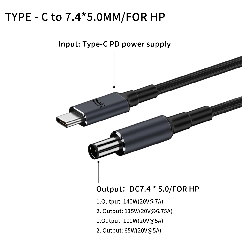65/140W USB-C PD Charger Cable for Laptops 14 65/140W USB-C PD Charger Cable for Laptops - Image 14