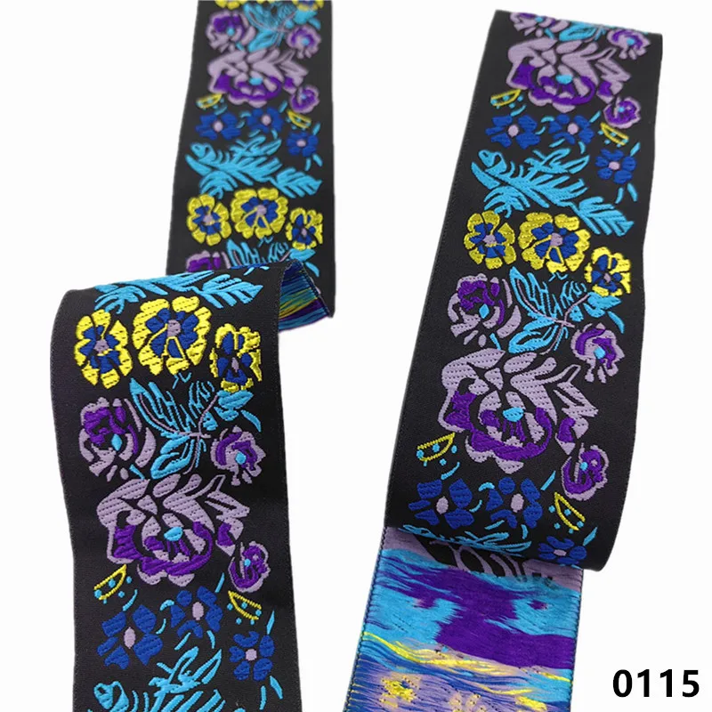 Vibrant 5cm Jacquard Ribbons - 7 Meters 23 Vibrant 5cm Jacquard Ribbons - 7 Meters - Image 23