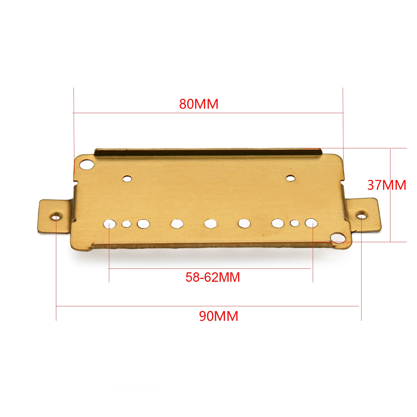 7-String Electric Guitar Brass Baseplate Set of 4 2 7-String Electric Guitar Brass Baseplate Set of 4 - Image 2