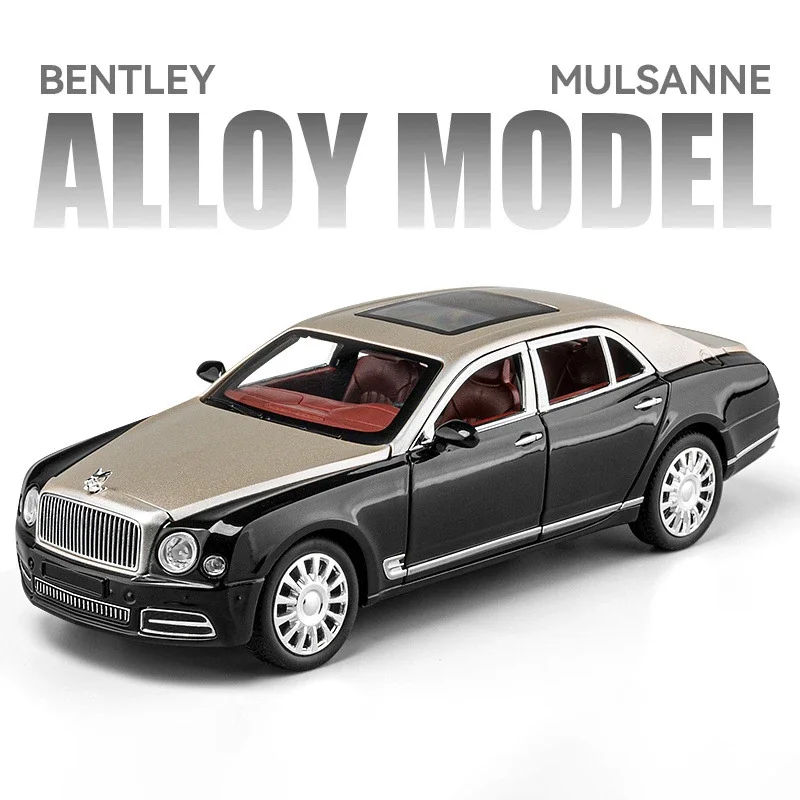 1:24 Scale Black Bentley Mulsanne Model Car 6 1:24 Scale Black Bentley Mulsanne Model Car - Image 6