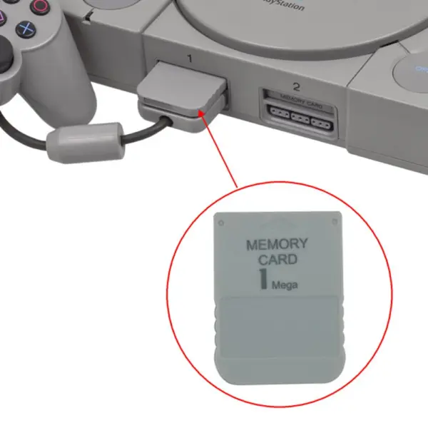 Gray 1MB Memory Card for PlayStation 1 - Image 6