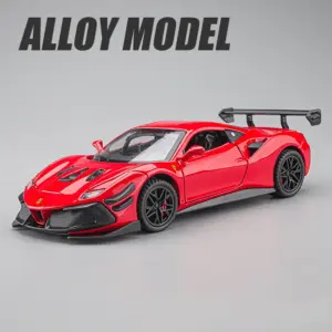 1:32 Scale Black Ferrari 488 Die-Cast Model 13 S1ab419c2f4ae42fca32a2212d8da5791M