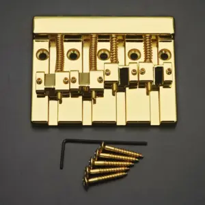 Vintage 4-String Bass Bridge in Shiny Gold 13 S1b0c4036b6764f6d811e81967fd024fa6