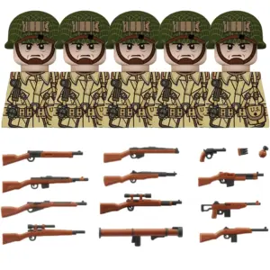 MOC British Military Figure Building Block Set