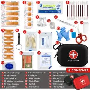 Portable Emergency Medical First Aid Kit 103 Supplies 13 S1b77b0e3614945a78da6d3aeed81d3cc0