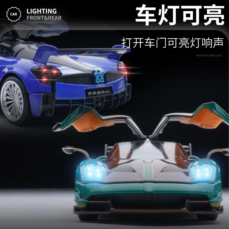 1:32 Scale Metallic Teal Pagani Huayra Model 3 1:32 Scale Metallic Teal Pagani Huayra Model - Image 3