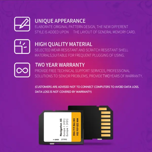 SD GPS Maps Card for VW Navigation V21 32GB - Image 3