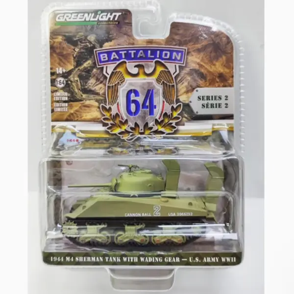 GreenLight 1:64 Scale M4 Sherman Tank Model - Image 3