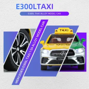 1:24 Scale E300L Taxi Diecast Model Toy 11 S1bec16df2d9f4b909038e2db7047c50a4