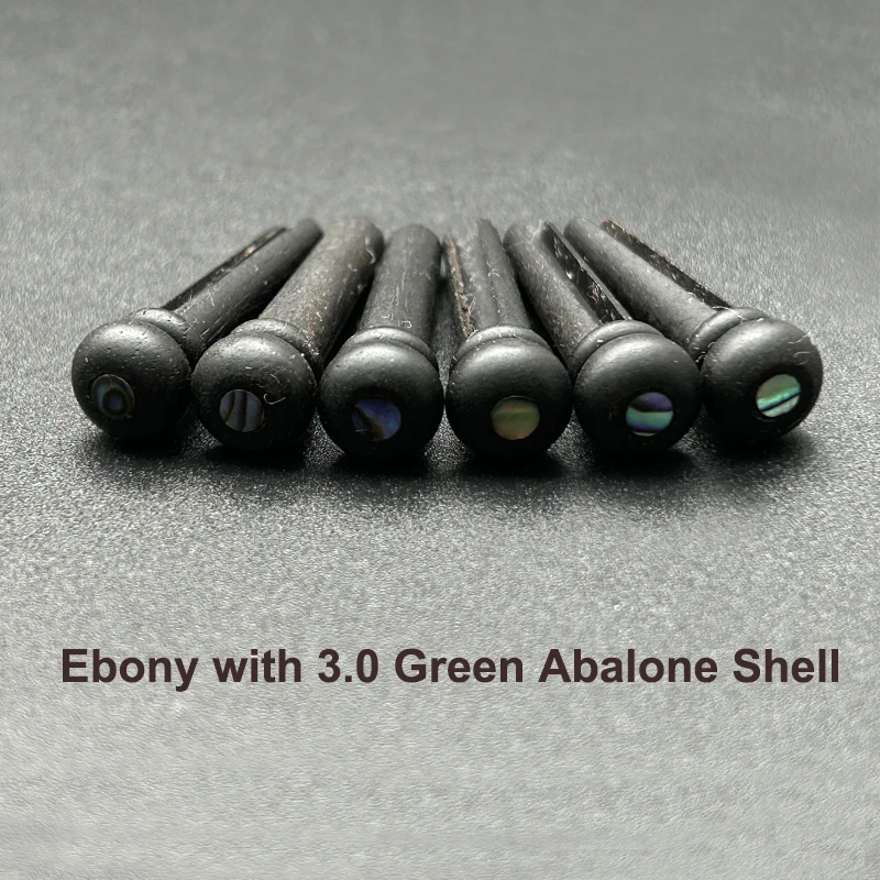 Ebony Bridge Pins Set for Acoustic Guitars 5 Ebony Bridge Pins Set for Acoustic Guitars - Image 5