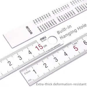 Deli Stainless Steel Ruler Set - 10cm, 20cm, 30cm 14 S1c7e81757f6f438dae14096113d29e5dT