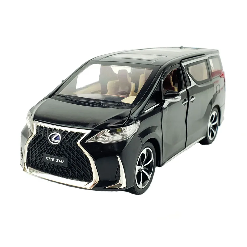 1:24 Lexus LM300H Model Car Black Alloy Diecast 7 1:24 Lexus LM300H Model Car Black Alloy Diecast - Image 7