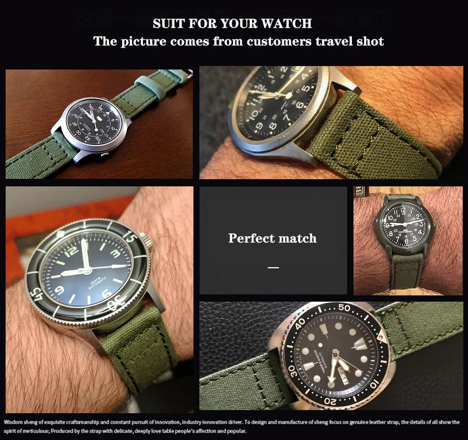 SAMCO 22mm Canvas Watch Band for Galaxy Watch 7 SAMCO 22mm Canvas Watch Band for Galaxy Watch - Image 7