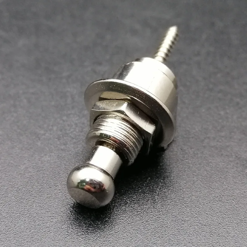 Guitar Strap Lock Set in Black Gold Chrome 9 Guitar Strap Lock Set in Black Gold Chrome - Image 9