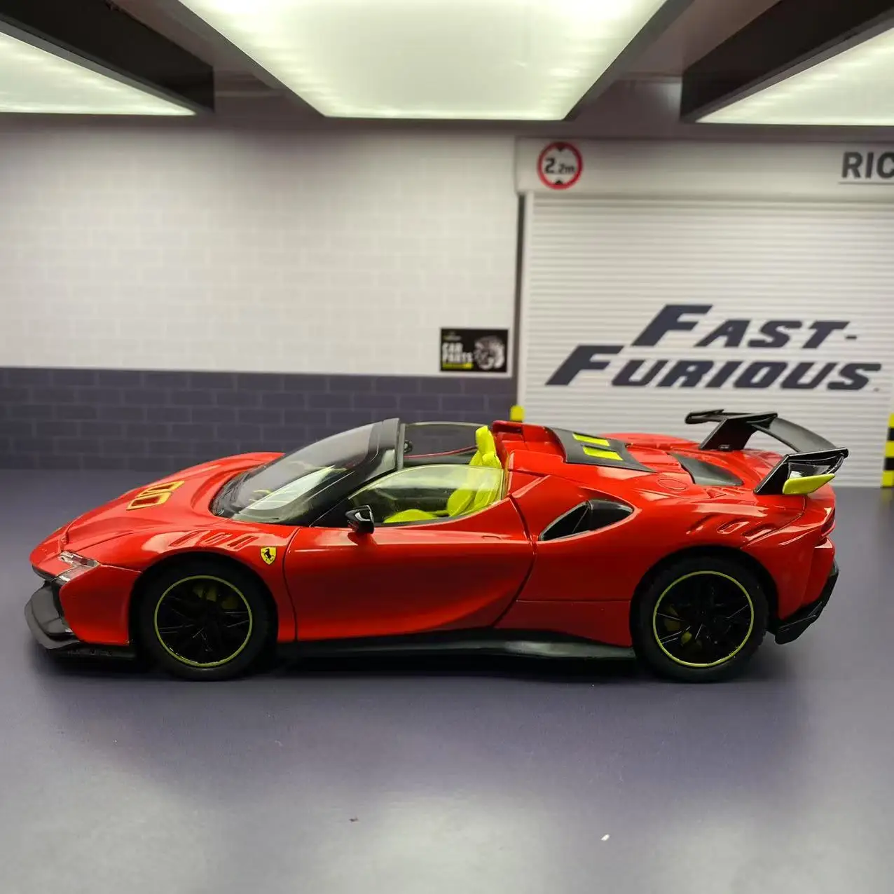 1:24 Scale Red SF90 XX Stradale Alloy Model 5 1:24 Scale Red SF90 XX Stradale Alloy Model - Image 5