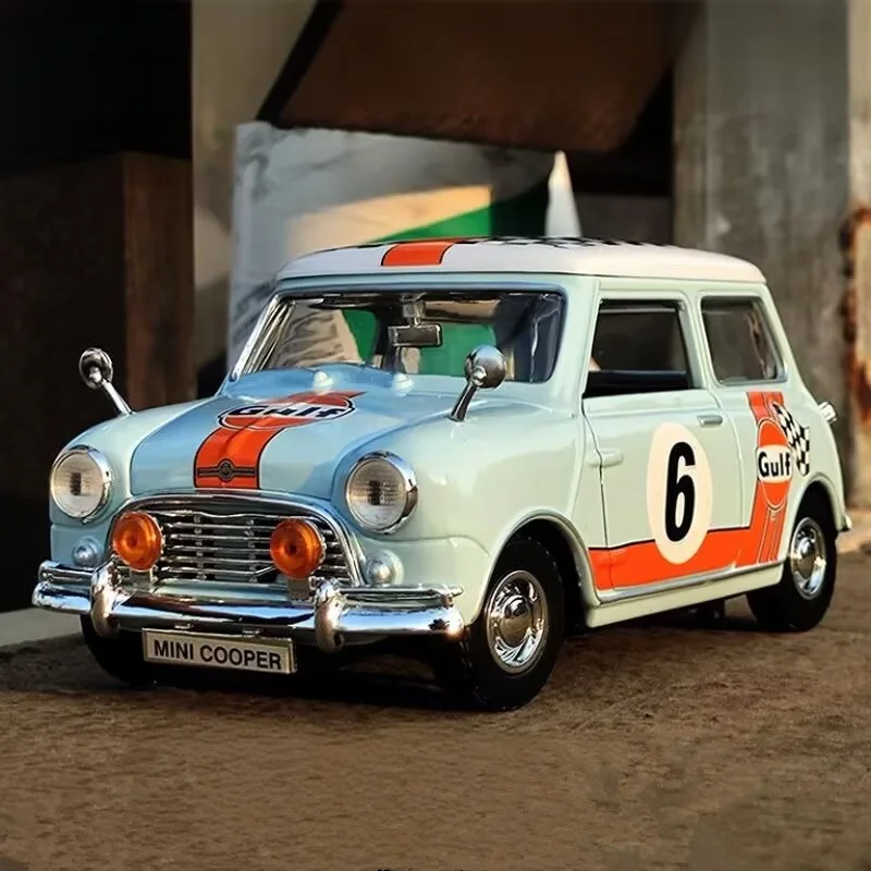 1:18 Morris Mini Cooper Police Car Model 8 1:18 Morris Mini Cooper Police Car Model - Image 8