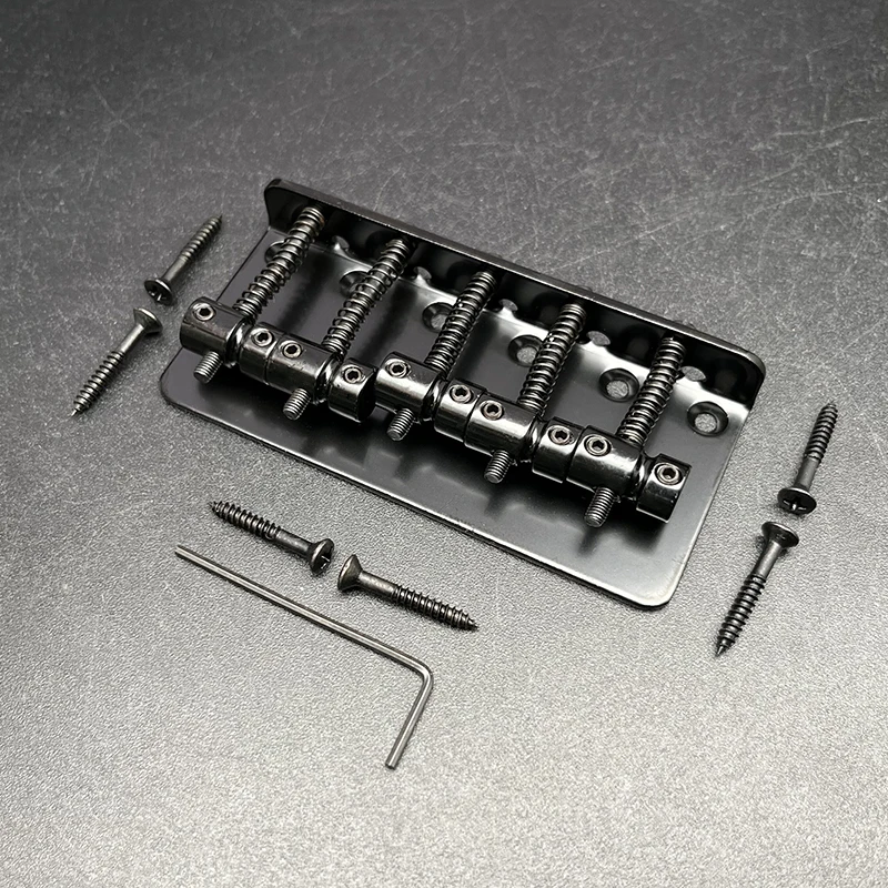 5-String Bass Guitar Bridge with Saddles 5 5-String Bass Guitar Bridge with Saddles - Image 5