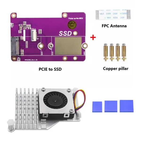 Raspberry Pi 5 PCIe to M.2 NVMe SSD Adapter - Image 11